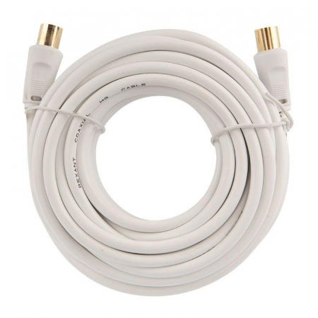 18-0006 Шнур TV Plug - TV Jack 7м бел. Rexant 