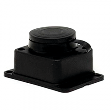 RPS-014-16-230-44 Розетка настенная 16А IP44 230В 2P+PE с защ. крышкой каучук Basic EKF 