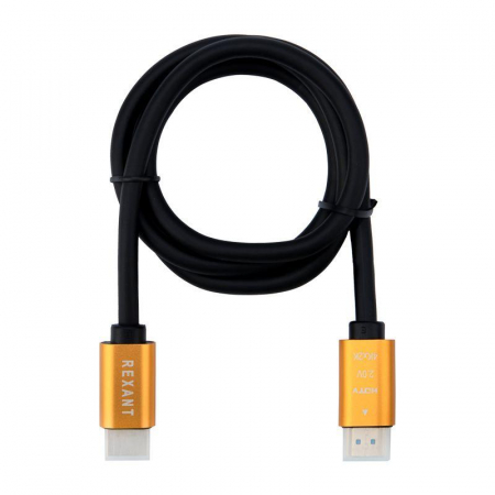 17-6102 Кабель HDMI - HDMI 2.0 1м (GOLD) Rexant 