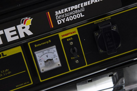 64/1/21 Бензогенератор DY4000L 1ф 3000Вт ручной стартер HUTER 
