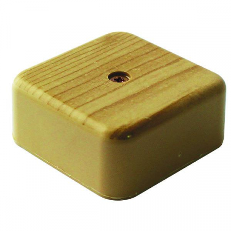 КР-513110050-100 Коробка распаячная 50х50х20мм IP40 для кабель-канала светл. дерево Урал Пак 