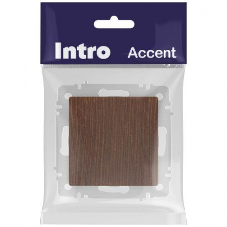 Б0063623 Кнопка Accent 6-109-10 10А-250В IP20 СУ венге Intro 