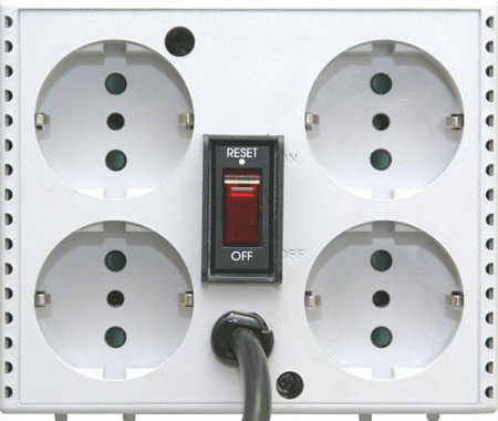 95255 Стабилизатор напряжения TCA-1200 600Вт 1200В.А бел. POWERCOM 