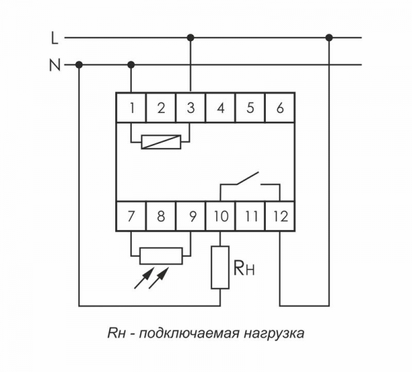 EA01.001.013 Фотореле AZ-112 (выносной герметичный фотодатчик монтаж на DIN-рейке 1 модуль 230В 16А) F&F 