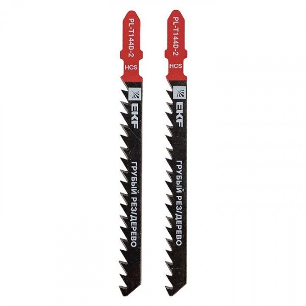 pl-t144d-2 Пилка для электролобзика T144D (грубый рез по дереву и ДВП)(HCS) (уп.2шт) Master EKF 