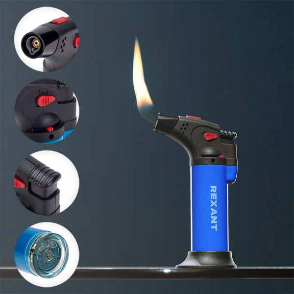 12-0011 Зажигалка турбо GT-11 заправляемая Rexant 