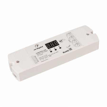 022669 Контроллер SMART-K27-RGBW (12-24В 4х5А 2.4G) (IP20 пластик) Arlight 