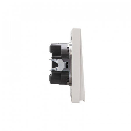 KR-78-0716-4 Выключатель проходной (переключатель) 1-кл. СП STRONG MIELE 10А с подсветкой жемчуг Kranz 