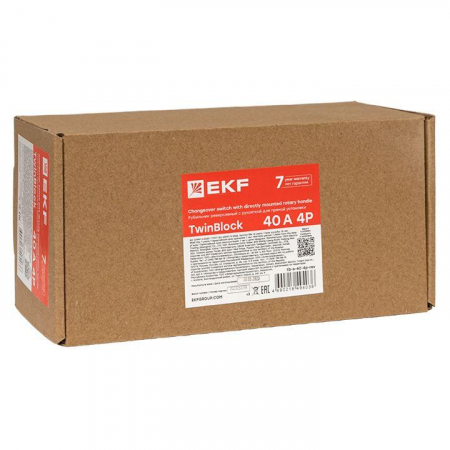 tb-s-250-4p Рубильник 4п 250А без рукоятки управления TwinBlock EKF 