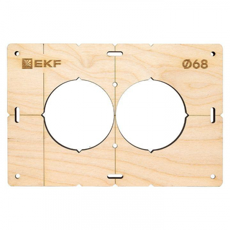 sh-d68-k Комплект шаблонов для подрозетников d68мм Expert EKF 