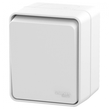 ATN540115 Выключатель кнопочный 1-кл. ОП AtlasDesign PROFI IP54 10АХ бел. SE 
