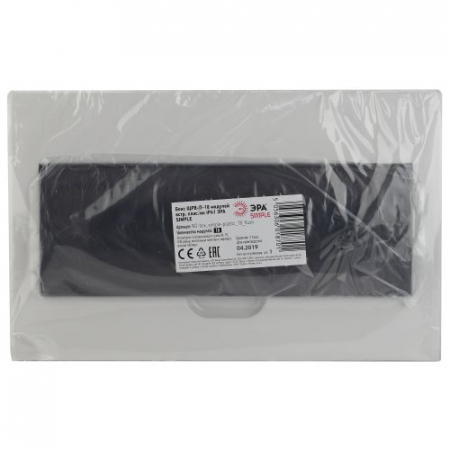 Б0041515 Бокс ЩРВ-П-18 мод. встраив. пластик IP41 SIMPLE NO-box_simple-plastic_18_flush ЭРА 