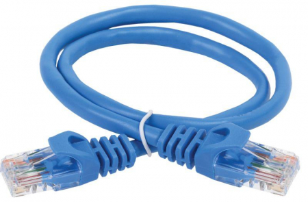 PC03-C5EU-05M Патч-корд кат.5E UTP 0.5м син. ITK 