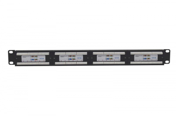 TKE-PP-5E-1U-24P-UTP Патч-панель 19 1U кат.5E неэкранир. 24 порта RJ45 Dual IDC TOKOV ELECTRIC 