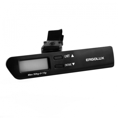15133 Весы ручные электронные ELX-SB04-C02 до 50кг безмен черн. Ergolux 
