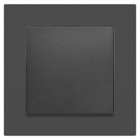 Б0063617 Кнопка Accent 6-109-07 10А-250В IP20 СУ графит Intro 