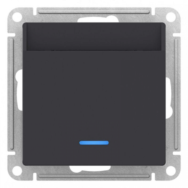 ATN001067 Выключатель карточный СП AtlasDesign 10А IP20 без задержки времени механизм карбон SE 