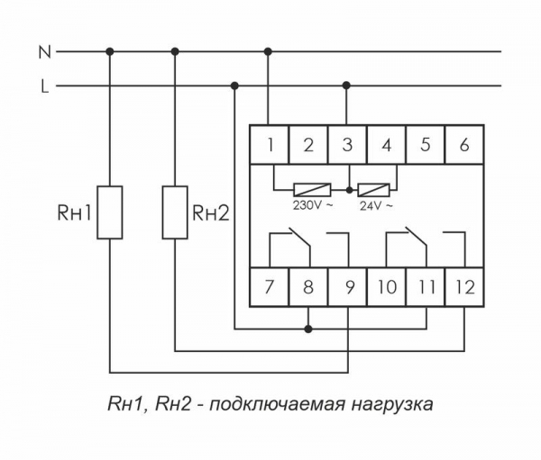 EA02.001.009 Реле времени PCU-510 2х8А 230В 2 перекл. IP20 многофункц. монтаж на DIN-рейке F&F 