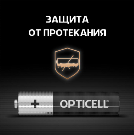 5051002 Элемент питания алкалиновый AAA/LR03 (блист. 4шт) Basic Opticell 