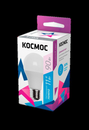 LkecLED11wA60E2765 Лампа светодиодная A60 11Вт 6500К E27 220В КОСМОС 