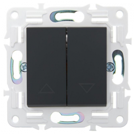 SK-V15-0-10-K53 Выключатель жалюзи SKANDY 10А SK-V12G графит IEK 