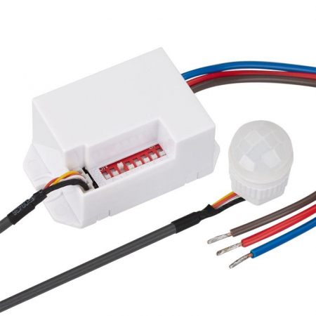 027387 Датчик движения PRIME-PIR-IN-360-230В-MULTI (56х33мм 800Вт IP20) Arlight 