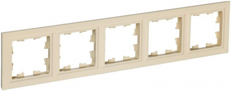 BR-M52-K10 Рамка 5-м BRITE РУ-5-БрКр беж. IEK 