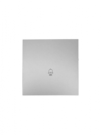 704-7488-103QC Кнопка звонка СП ZIMA IP20 безвинт. зажим сер. матов. LEZARD 