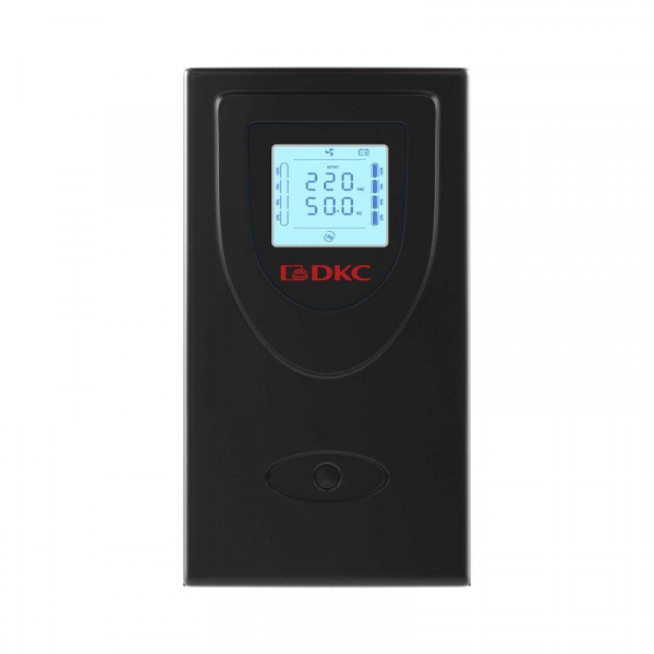 INFOLCD2000SI Источник бесперебойного питания ИБП линейно-интерактивный Info LCD 2000В.А/1200Вт 1/1.2xIEC C13 2xSchuko USB + RJ45 LCD 2x9A.ч DKC 