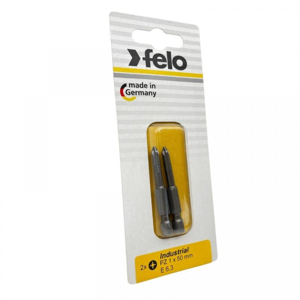 03101536 Бита крестовая PZ 1х50 Industrial (блист.2шт) FELO 