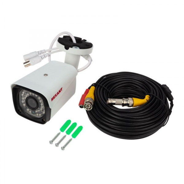 45-0522 Комплект видеонаблюдения 2 наружные и 2 внутренние камеры AHD/2.0 Full HD Rexant 