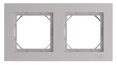 ATN440302 Рамка 2-м AtlasDesign Aqua IP44 алюм. SE 