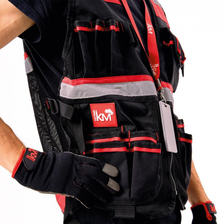 LO43175 Жилет монтажника КМ-TOOLVESTBAG-23 универс. регулир. КМ 