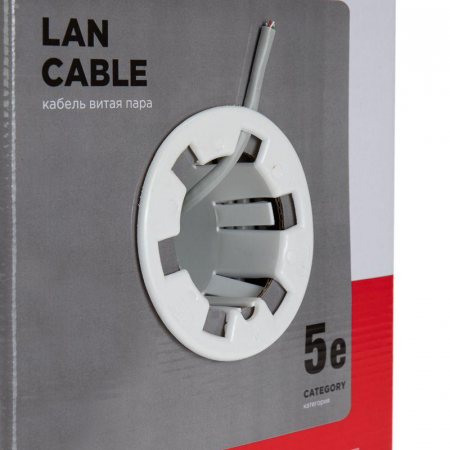 01-0143 Кабель витая пара F/UTP кат.5e 4х2х24AWG solid PVC INDOOR сер. (м) Rexant 