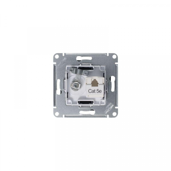 ATN000789 Розетка компьютерная + телевизионная 2-м AtlasDesign RJ45 кат.5E + TV механизм грифель SE 