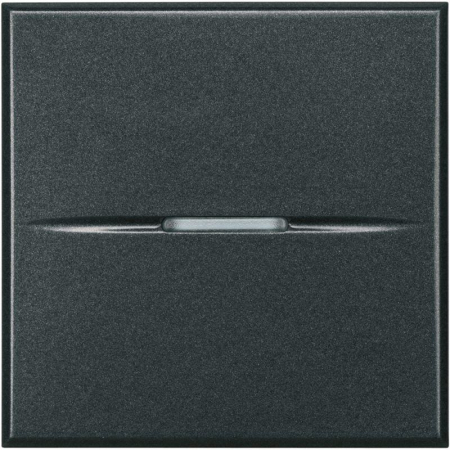 HS4005M2AN Кнопка аксиальная 1-кл Axolute 10А авт. клеммы 2мод. антрацит Leg BTC 