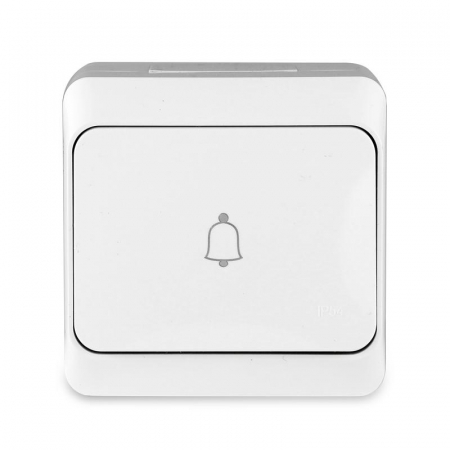 TKE-NX-DB-C01-IP54 Кнопка звонка ОП Nix 10А IP54 250В бел. TOKOV ELECTRIC 