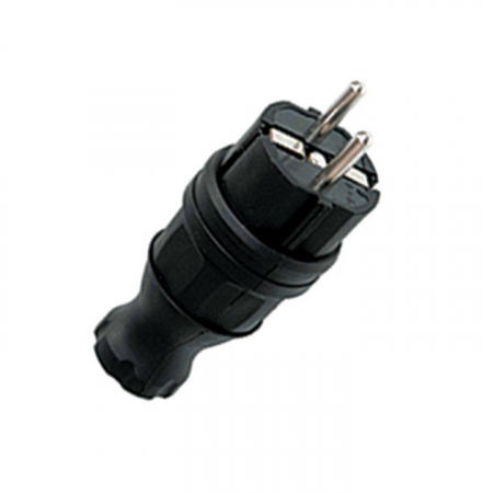RPS-011-16-230-44 Вилка прямая 16А 2P+PE 230В IP44 каучук черн. EKF 
