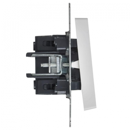 BR-V13-0-10-K91 Выключатель перекрестный 1-кл. СП BRITE ВС10-1-3-БрАБ 10А механизм арктич. бел. IEK 