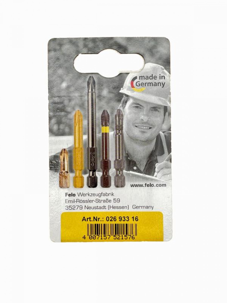02693316 Бита TX15/TX20/TX25 25мм Industrial (блист.3шт) FELO 