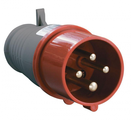 PSR02-016-4 Вилка эл. каб. 16А 3P+PE 380В IP44 ССИ-014 IEK 