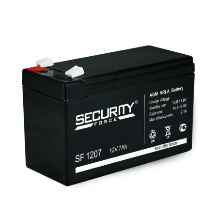SF 1207 Аккумулятор ОПС 12В 7А.ч  Security Force 4614030010005