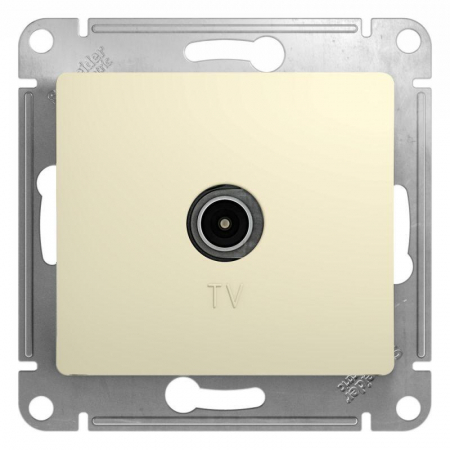 GSL000293 Розетка телевизионная TV Glossa коннектор механизм беж. SE 