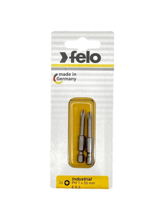 03201536 Бита крестовая Industrial E6.3 PH 1х50 (блист.2шт) FELO 