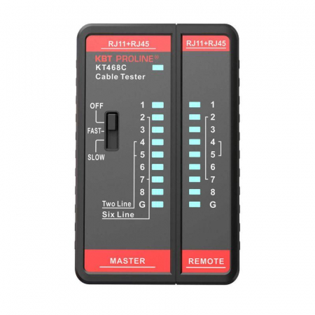88552 LAN-тестер кабельный KT 468C PROLINE КВТ 