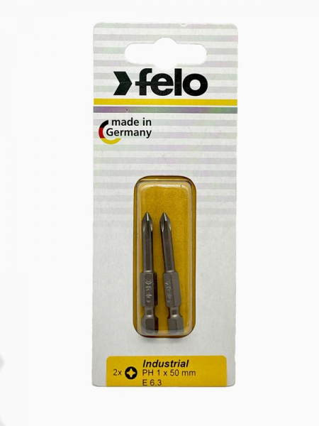 03201536 Бита крестовая Industrial E6.3 PH 1х50 (блист.2шт) FELO 