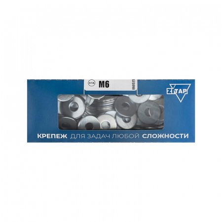 105265 Шайба кузовная М6 DIN 9021 оцинк. (уп.200шт) Tech-Krep/Zitar 