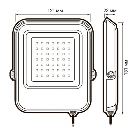 5039698 Прожектор светодиодный PFL-V 20Вт 6500К IP65 ДО JazzWay 