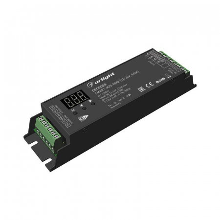 026562 Декодер SMART-K25-DMX (12-36В 4х8А) (IP20 металл) Arlight 