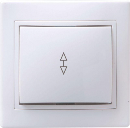 EVK12-K01-10-DM Переключатель проходной 1-кл. СП Кварта 10А IP20 ВСп10-1-0-КБ бел. IEK 